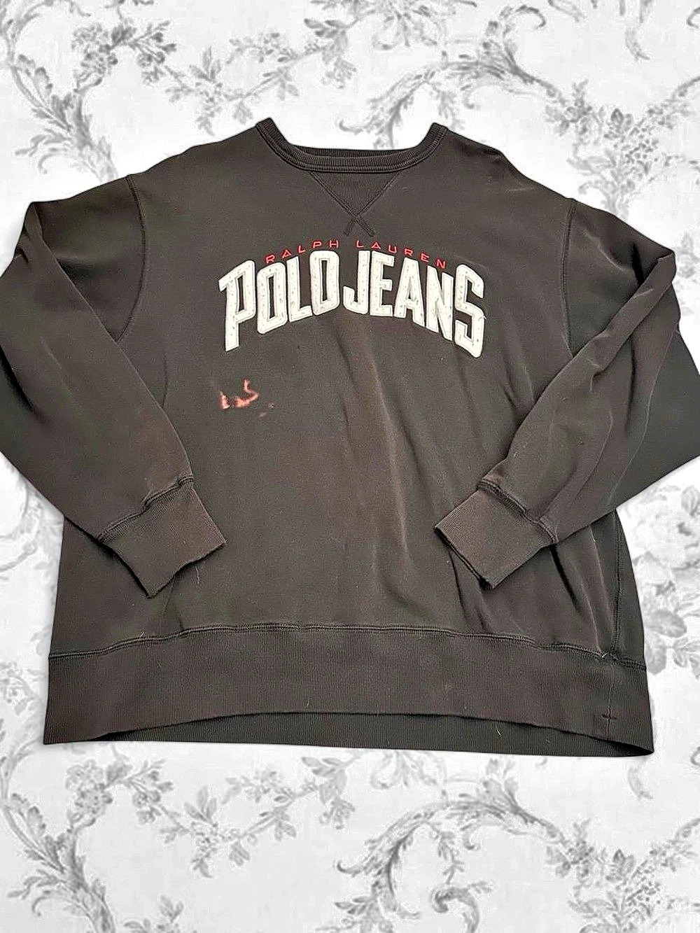 Polo Ralph Lauren Polo Jeans Graphic Sweatshirt in Black Size: XL